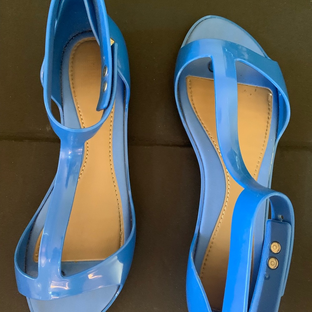 Melissa cobalt blue flats